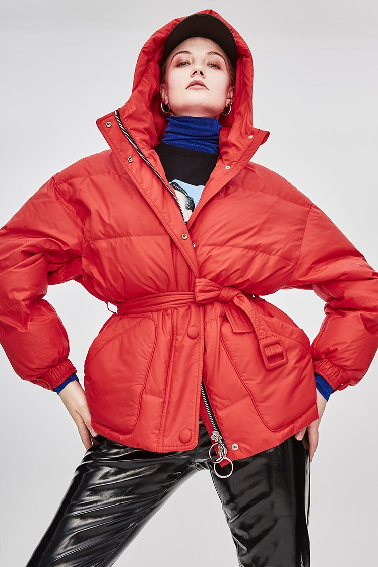 EB | Damen-Steppjacke mit Gürtel "Street Chic"