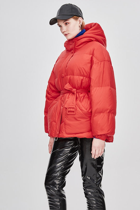EB | Damen-Steppjacke mit Gürtel "Street Chic"
