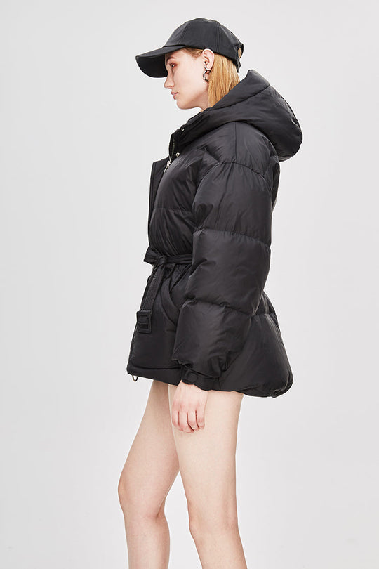 EB | Damen-Steppjacke mit Gürtel "Street Chic"