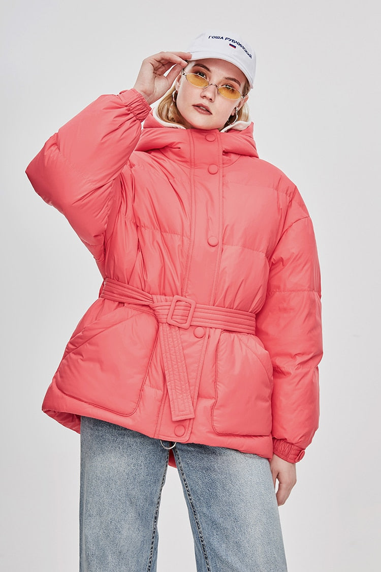 EB | Damen-Steppjacke mit Gürtel "Street Chic"