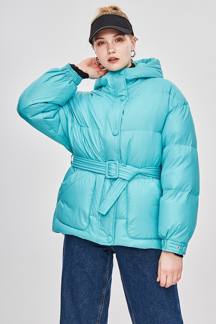 EB | Damen-Steppjacke mit Gürtel "Street Chic"