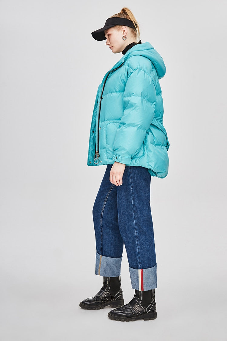 EB | Damen-Steppjacke mit Gürtel "Street Chic"