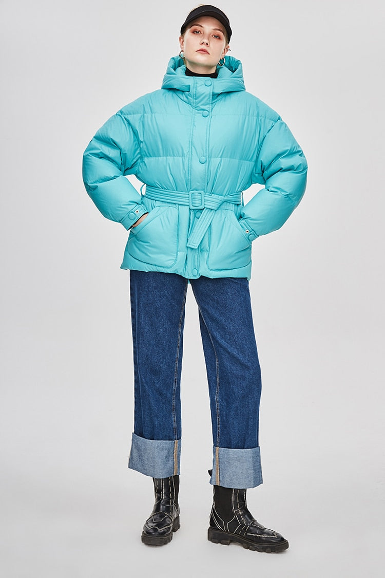 EB | Damen-Steppjacke mit Gürtel "Street Chic"