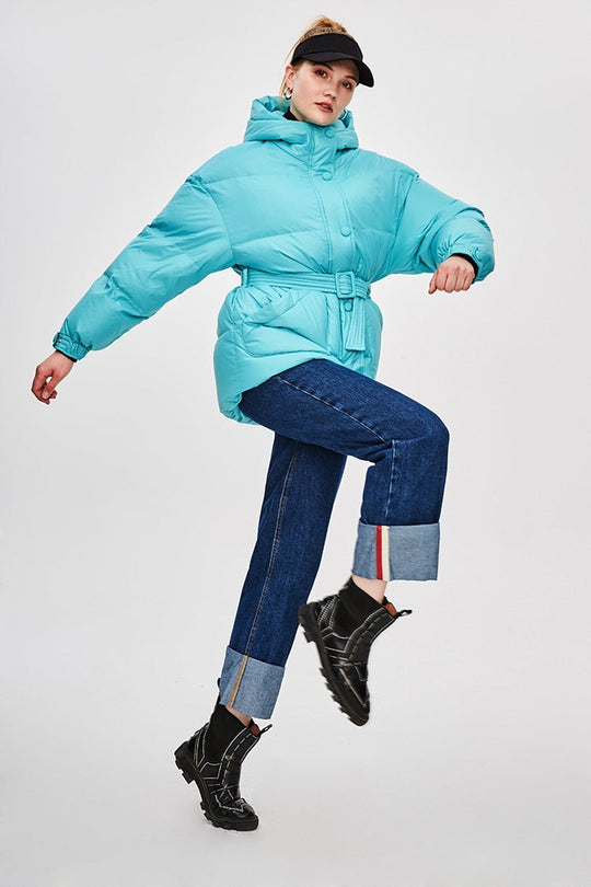 EB | Damen-Steppjacke mit Gürtel "Street Chic"