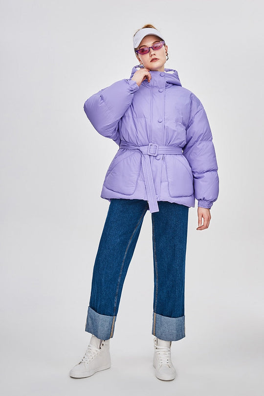 EB | Damen-Steppjacke mit Gürtel "Street Chic"