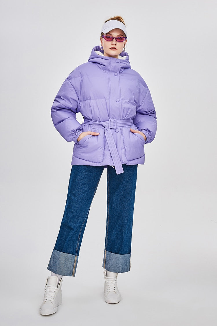 EB | Damen-Steppjacke mit Gürtel "Street Chic"