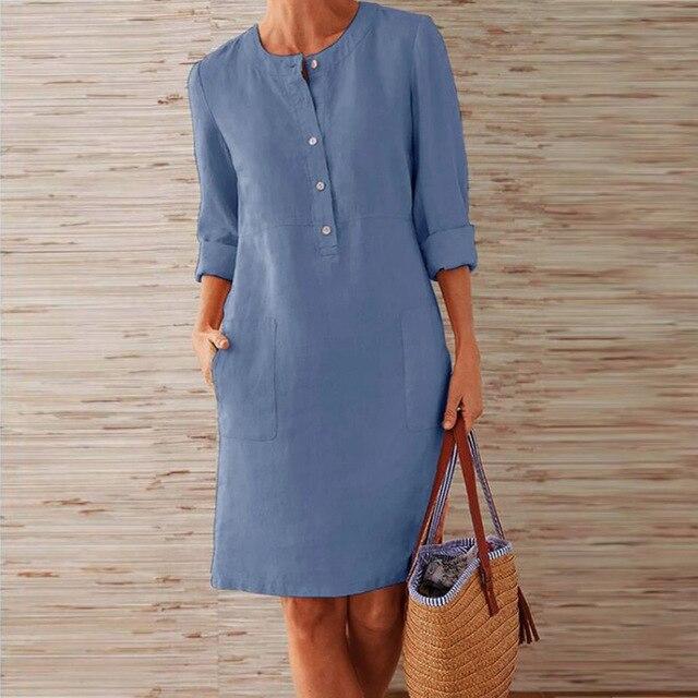 EB | Kleid Aus Midi-Länge für Frauen