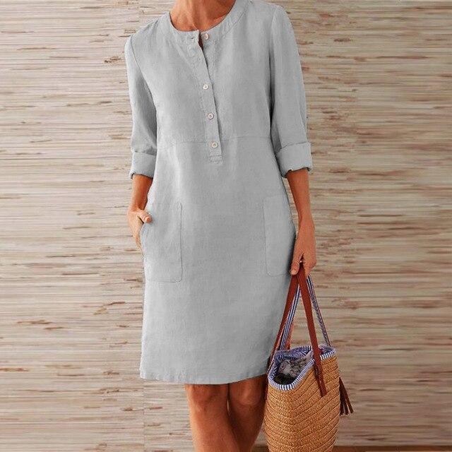 EB | Kleid Aus Midi-Länge für Frauen