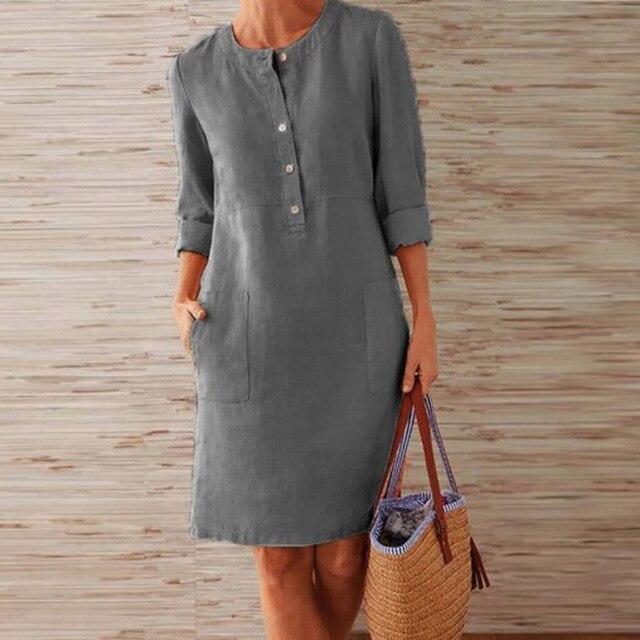 EB | Kleid Aus Midi-Länge für Frauen