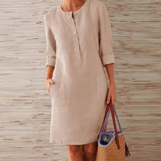 EB | Kleid Aus Midi-Länge für Frauen