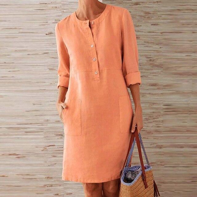 EB | Kleid Aus Midi-Länge für Frauen