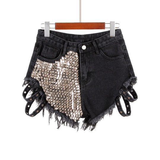 EB | Rivet Denim Shorts Aushöhlen