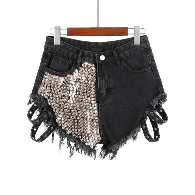 EB | Rivet Denim Shorts Aushöhlen