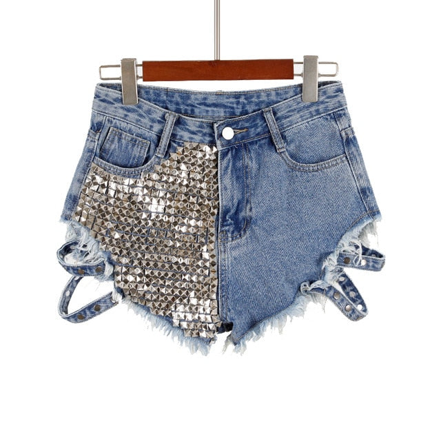 EB | Rivet Denim Shorts Aushöhlen