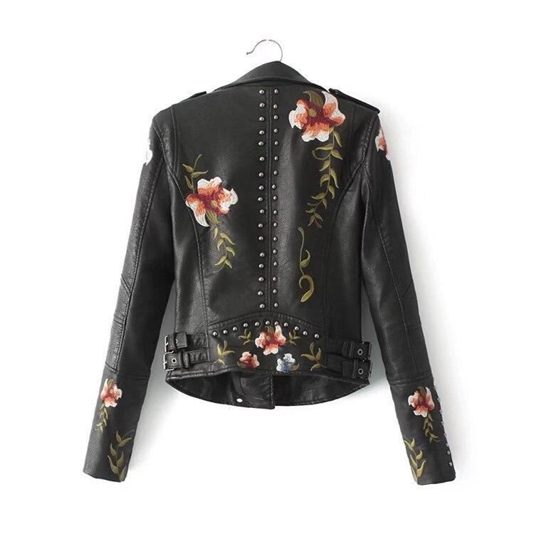 EB | Geblümte Lederjacke