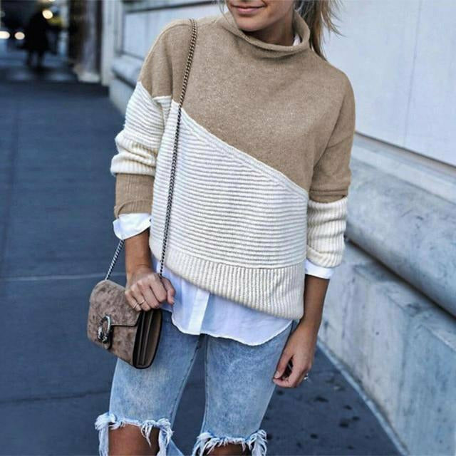 EB | Lässiger Patchworkpullover