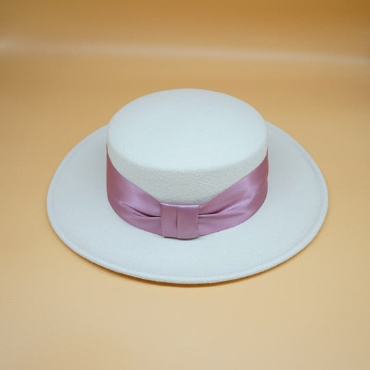 EB | Schleife Weißer Wollhut