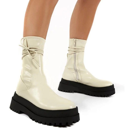 Lässige rutschfeste stiefel