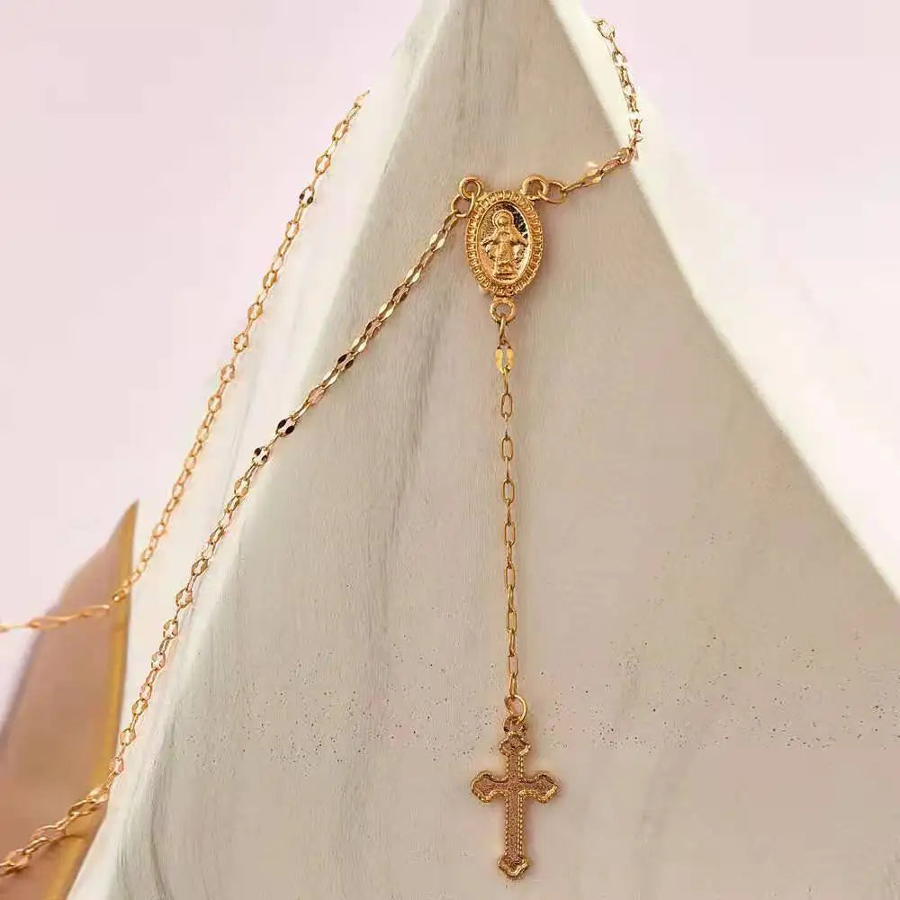 EB | Elegante Rosenkranz Kette für Damen