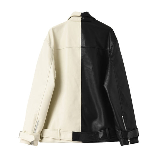 EB | Zeitlose Lederjacke Mit Glattem Finish