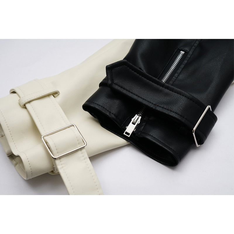 EB | Zeitlose Lederjacke Mit Glattem Finish
