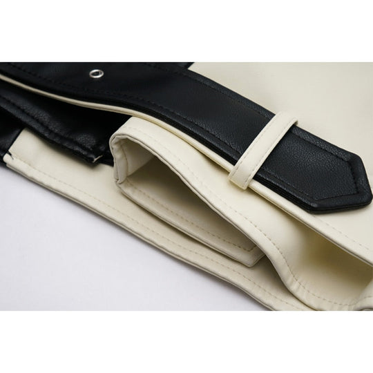 EB | Zeitlose Lederjacke Mit Glattem Finish