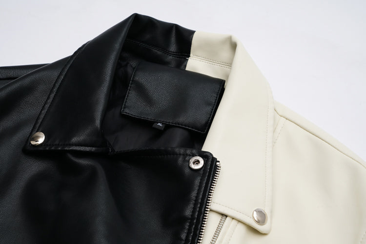 EB | Zeitlose Lederjacke Mit Glattem Finish