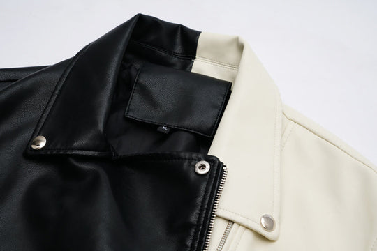 EB | Zeitlose Lederjacke Mit Glattem Finish