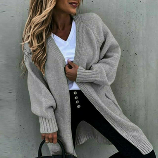 EB | Lockerer Fester Strickjacke
