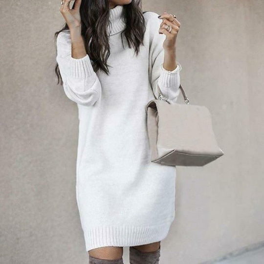 EB | Strickkleid mit Rollkragen für Damen