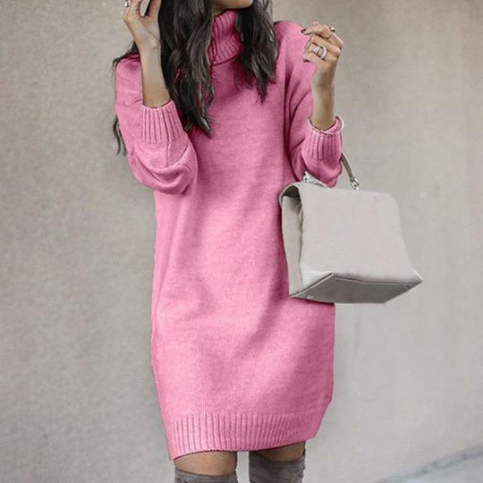 EB | Strickkleid mit Rollkragen für Damen