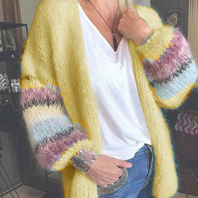 EB | Gestreifte Strickjacke mit Klassischem Design