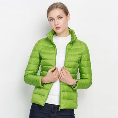 EB | Leuchtend Grüner Puffer für Herbst und Winter für Frauen