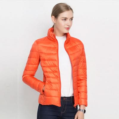 EB | Leuchtend Grüner Puffer für Herbst und Winter für Frauen