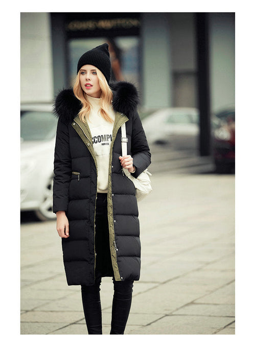 EB | Schicke lange Wärmejacke mit Kapuze