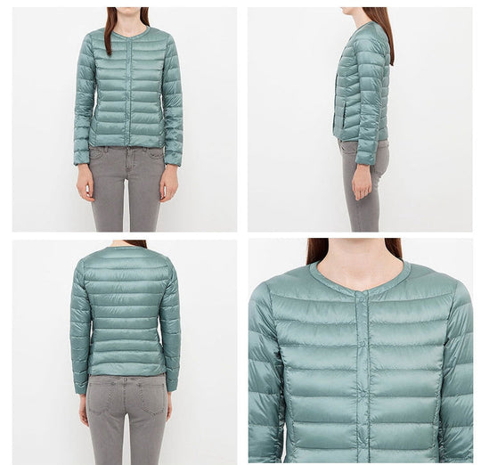 EB | Daunenjacke ohne Kragen "Elegance Essential"