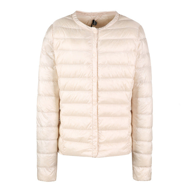 EB | Daunenjacke ohne Kragen "Elegance Essential"