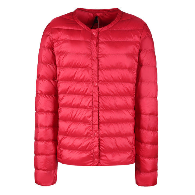 EB | Daunenjacke ohne Kragen "Elegance Essential"