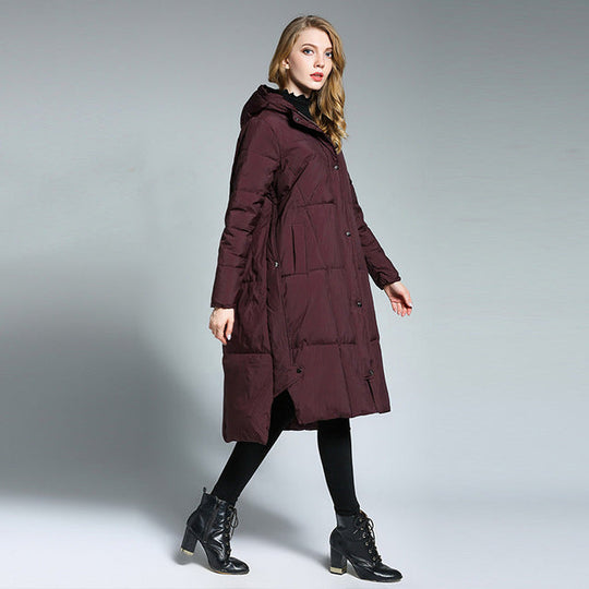 EB | Lange Pufferjacke mit Kapuze Isolierter Komfort Stilvoll und Praktisch