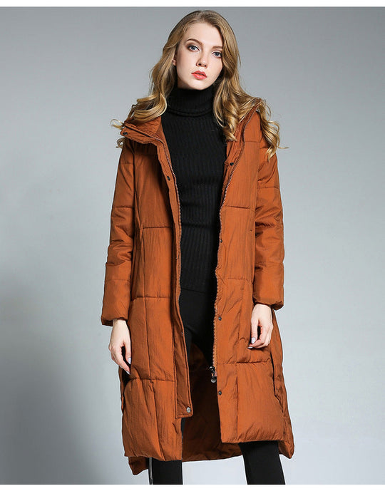 EB | Lange Pufferjacke mit Kapuze Isolierter Komfort Stilvoll und Praktisch