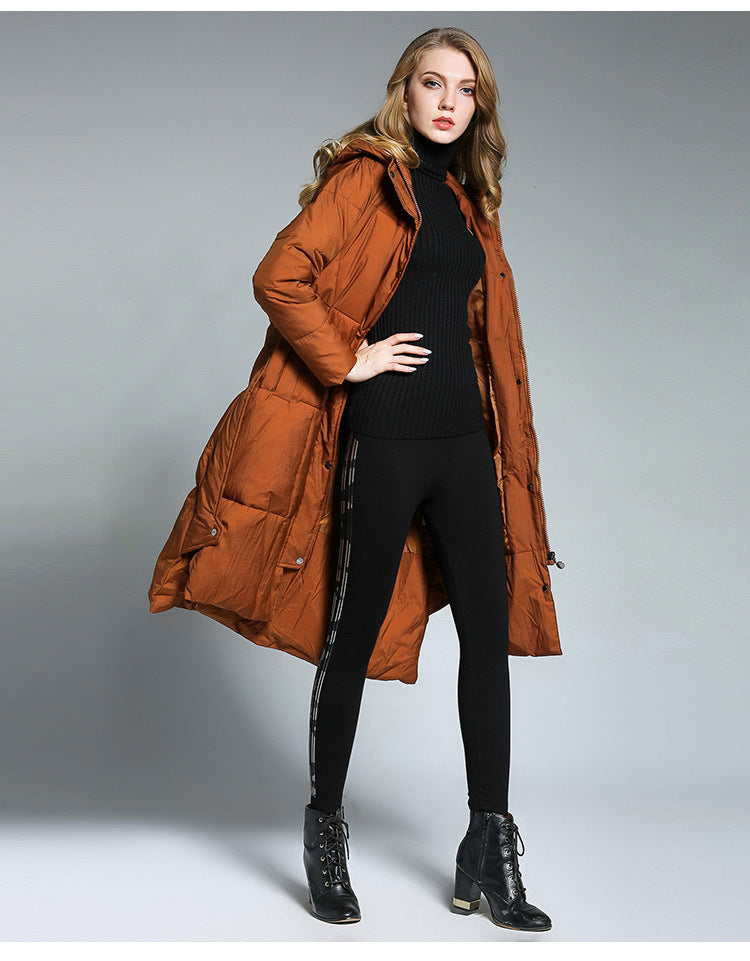 EB | Lange Pufferjacke mit Kapuze Isolierter Komfort Stilvoll und Praktisch