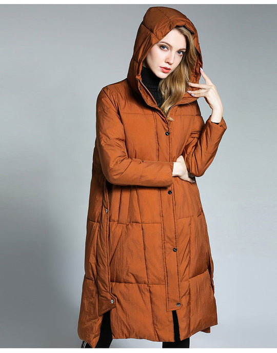 EB | Lange Pufferjacke mit Kapuze Isolierter Komfort Stilvoll und Praktisch