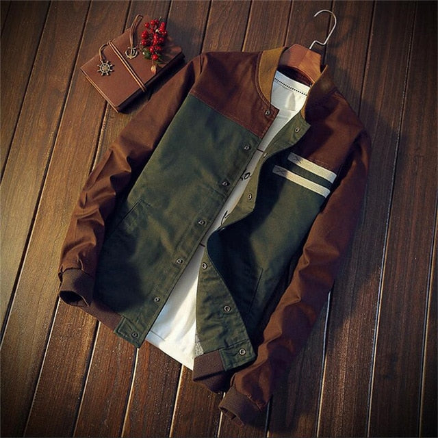 EB | Leichte Herren Bomber Übergangsjacke im Vintage-Look