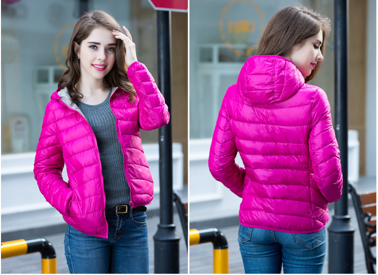 EB | Stylische Wendbare Damen Daunenjacke