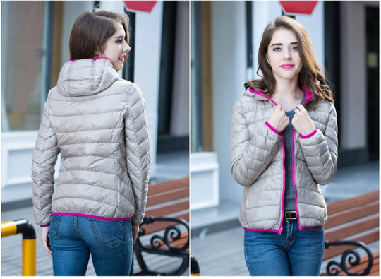EB | Stylische Wendbare Damen Daunenjacke