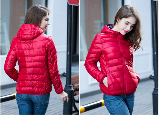 EB | Stylische Wendbare Damen Daunenjacke
