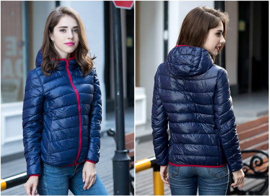 EB | Stylische Wendbare Damen Daunenjacke