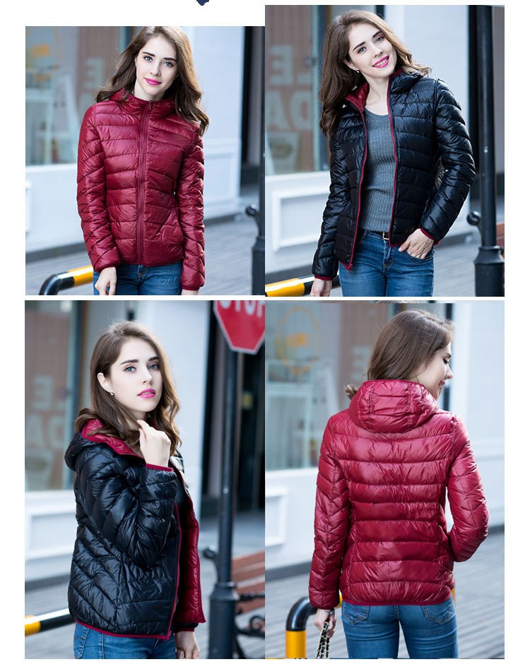 EB | Stylische Wendbare Damen Daunenjacke