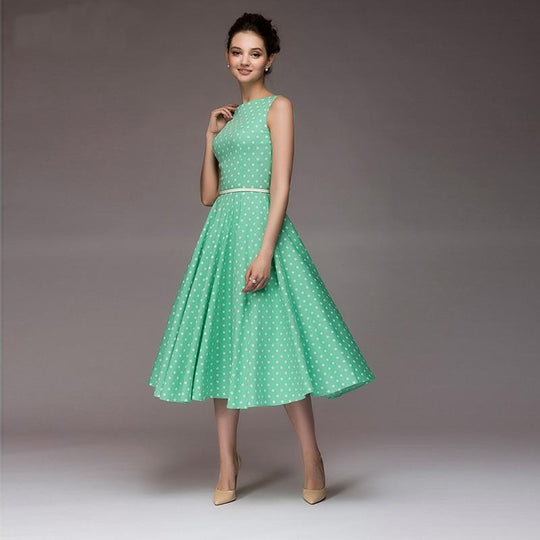 EB | Vintage Gepunktetes Kleid Ferna