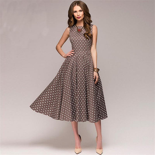 EB | Vintage Gepunktetes Kleid Ferna